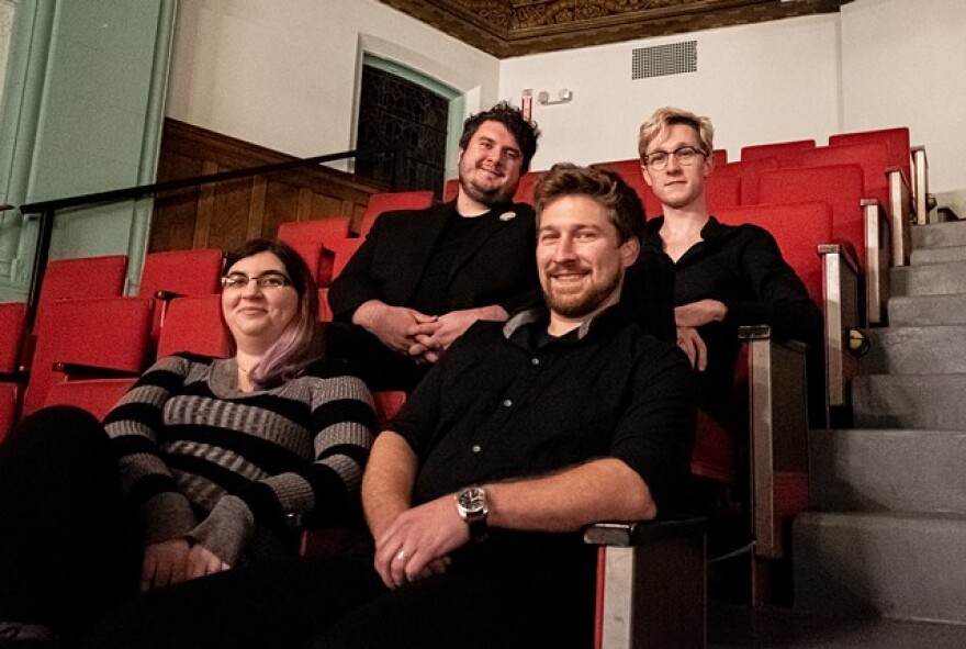 (Left to right) Kate Duprey, Carl Del Buono, Erik Wheater, and Sean Britton-Milligan founded The Company Theatre to be accessible to new audiences and new performers alike.