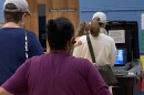 School was out for Election Day in Albemarle County, and many parents brought kids to the polls.