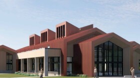 A rendering of the new Porterville library.