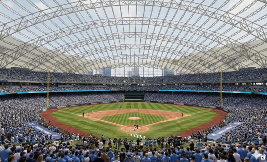 Interior of new stadium