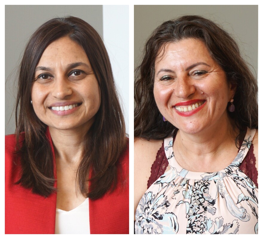 Dr. Rupa Patel (left) and Dr. Anne Glowinski (right) are spearheading efforts to help Rohingya refugees living in camps located in Bangladesh.