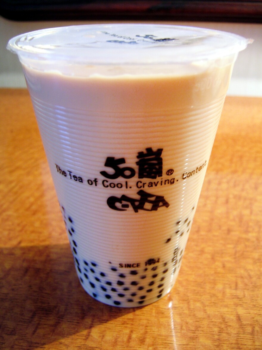 Bubble tea is a popular sweet tea drink that originated in Taiwan.