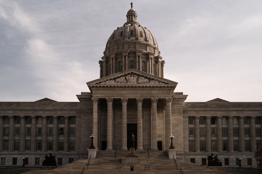 The exterior of the Missouri state Capitol in Jefferson City, Mo. The voter bills will likely pass in Missouri, as in other Republican-controlled states. They'll just as likely be challenged in court.