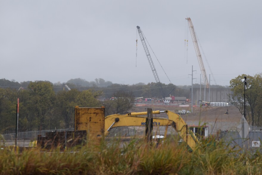 Construction continues on Meta’s $1 billion data center complex in northern Kansas City, with additional buildings under development after the first phase became operational in August 2025.