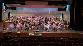 About 200 people packed Homer High School's Mariner Theater for a rehearsal of Mozart's Requiem on Sunday, April 26, 2026 in Homer, Alaska.