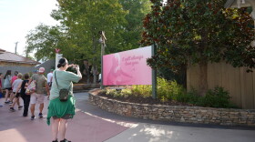 Visitors visit Dollywood on August 26, 2026 the day after the country icon’s passing.