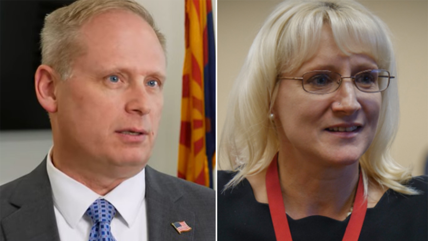 Pinal County Supervisor Kevin Cavanaugh and Pinal County Recorder Dana Lewis.