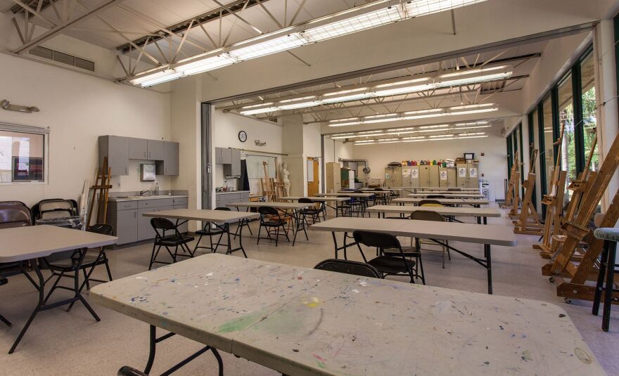 One of the classrooms inside the Alliance for the Arts