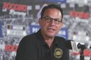 FILE - Pennsylvania Gov. Josh Shapiro talks to the media prior to a NASCAR Cup Series auto race at Pocono Raceway, Sunday, June 22, 2025, in Long Pond, Pa.