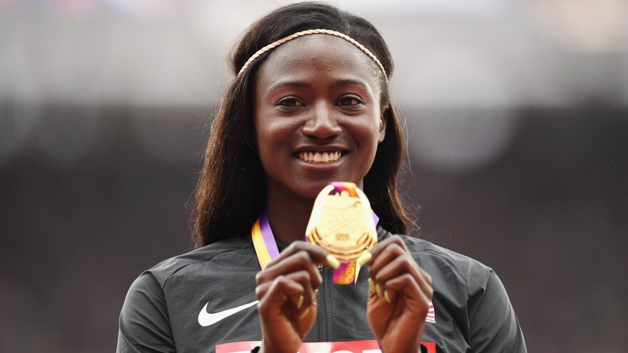 Tori Bowie, who captured gold as a sprinter in the Olympics and the world championships, died at age 32 from complications of childbirth, according to an autopsy report.