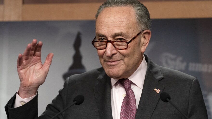 Senate Majority Leader Chuck Schumer, D-N.Y., is working to keep both moderates and progressives inside his caucus on board with the $1.9 trillion coronavirus relief bill and pass it this week.