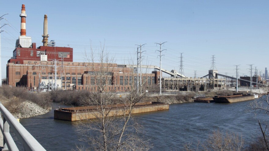 As U.S. coal consumption has fallen, its exports of coal have risen. Pictured, Midwest Generation's Crawford Generating Station, a coal-fired power plant in Chicago. The city's two coal-fired plants are closing under a deal with city officials and environmental groups.