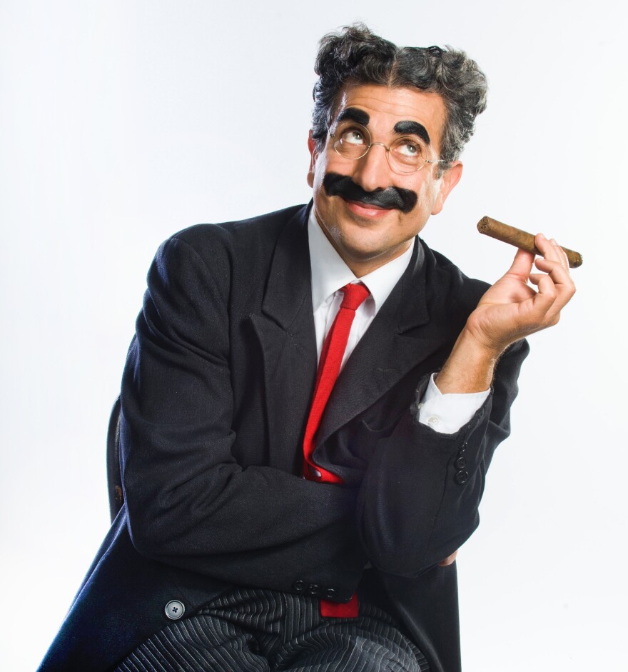 Frank Ferrante as comedian Groucho Marx.