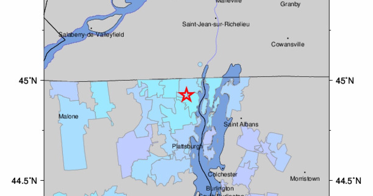 A small earthquake shakes northern New York
