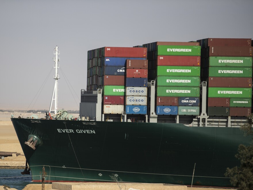 The container ship 'Ever Given' was refloated, unblocking the Suez Canal in Egypt on Monday. Among the objects that were blocked by the ship were livestock, French oak, and Ikea furniture.