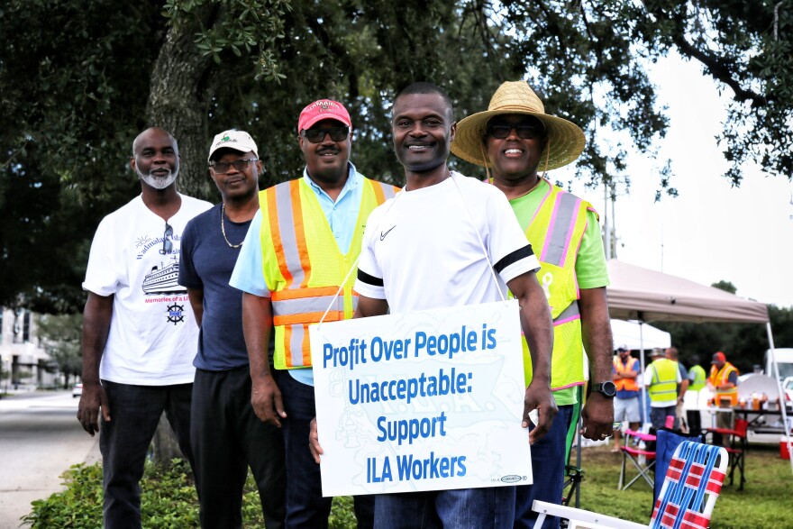 Charleston dockworkers say they'd rather be working than picketing as they fight for a new contract with the United States Maritime Alliance, which represents ports and container shipping companies.