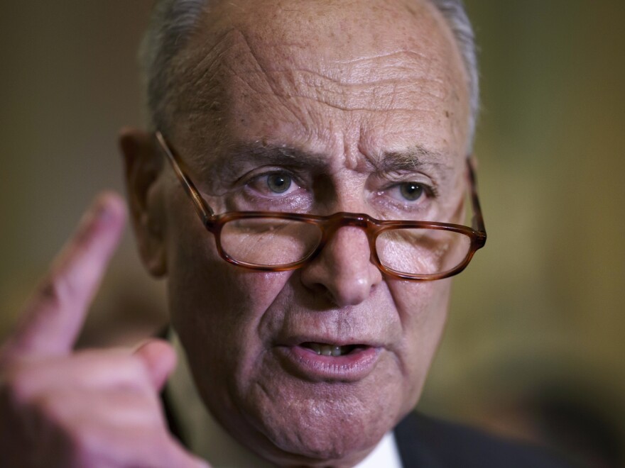Senate Democrats were unable to advance a bill that funds the government. Now Democratic leaders will need to figure another way forward to avoid a government shutdown. (AP Photo/J. Scott Applewhite) [J. Scott Applewhite / AP]