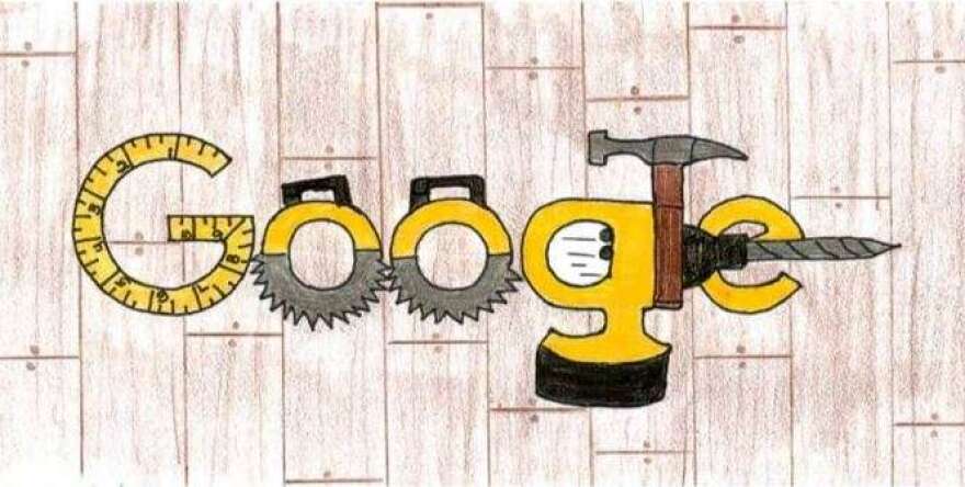 Landen Slater's entry in the Doodle4Google competition. Image courtesy of Google. 