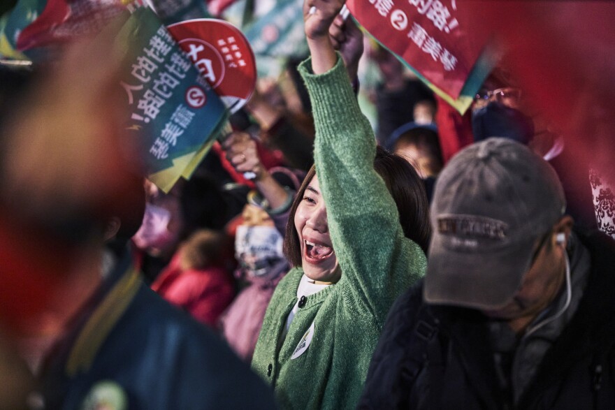 Supporters of DPP at a rally.