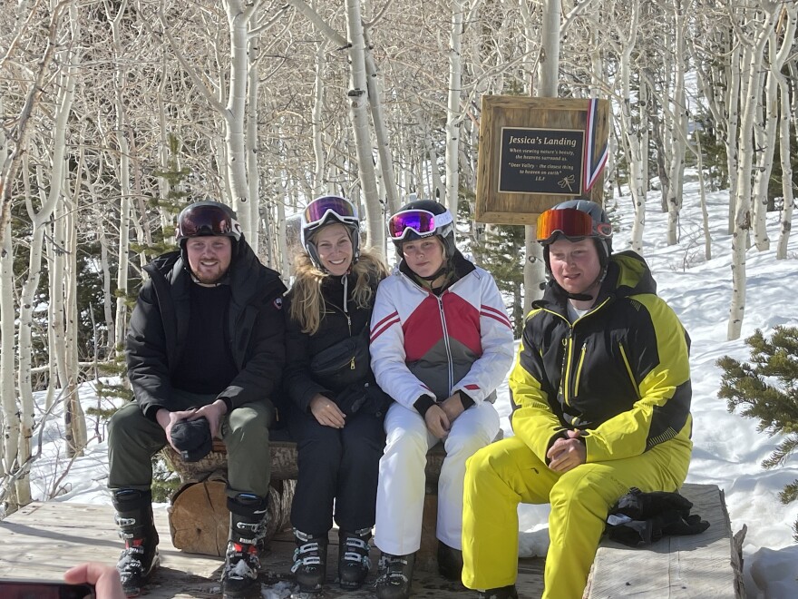 The memorial for Jessica Frankel.