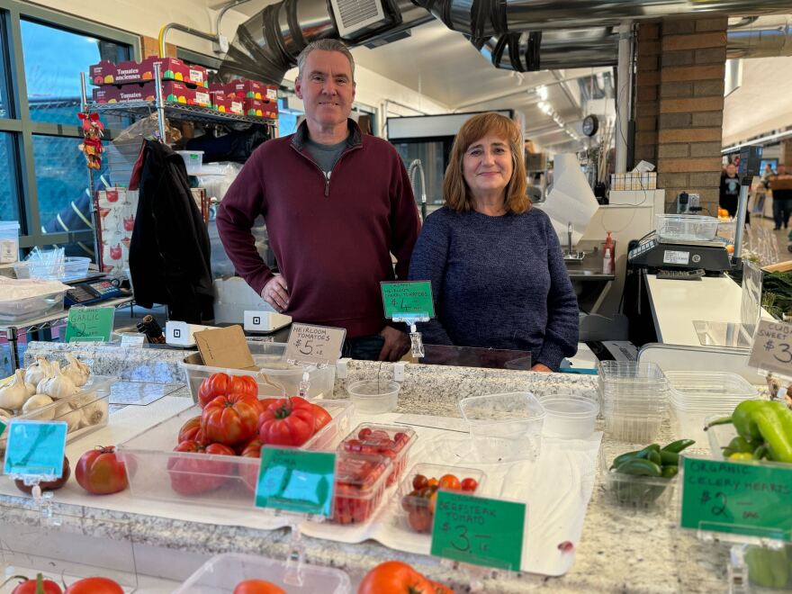 A and J Produce has been in business for 36 years. Owner Brian Gaal (left) said he loves the new setup because it's more modern, personable and customer-friendly.