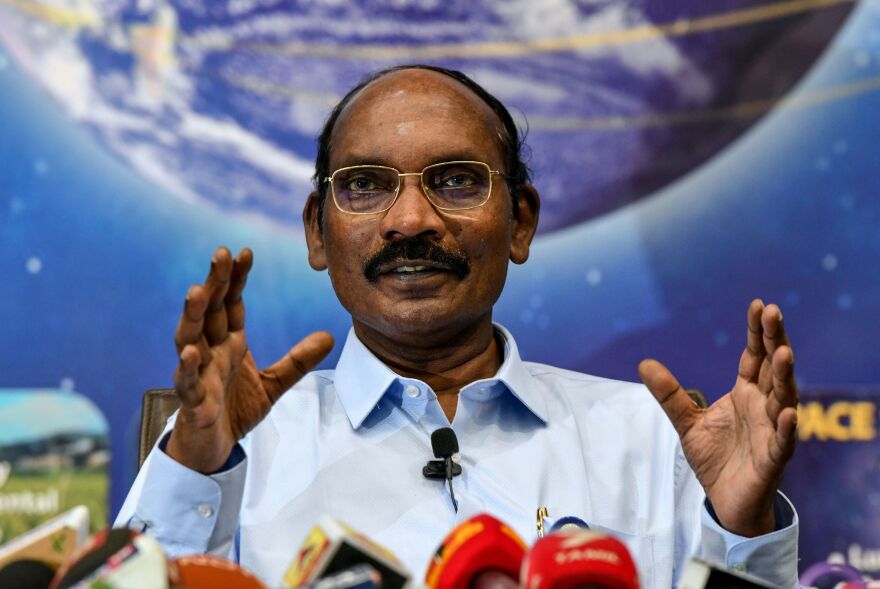 K Sivan, chairman of the Indian Space Research Organization, announced plans for a moon mission and for the country's first human space flight at a press conference Wednesday.