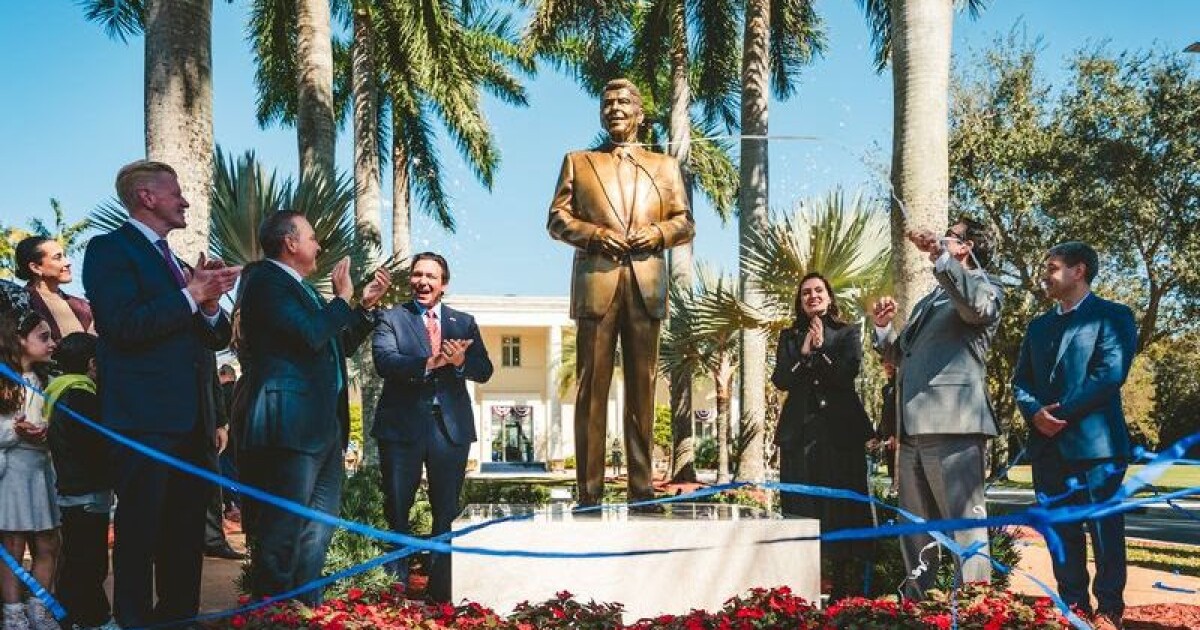 DeSantis unveils Ronald Reagan statue at FIU to mark 250th U.S. anniversary