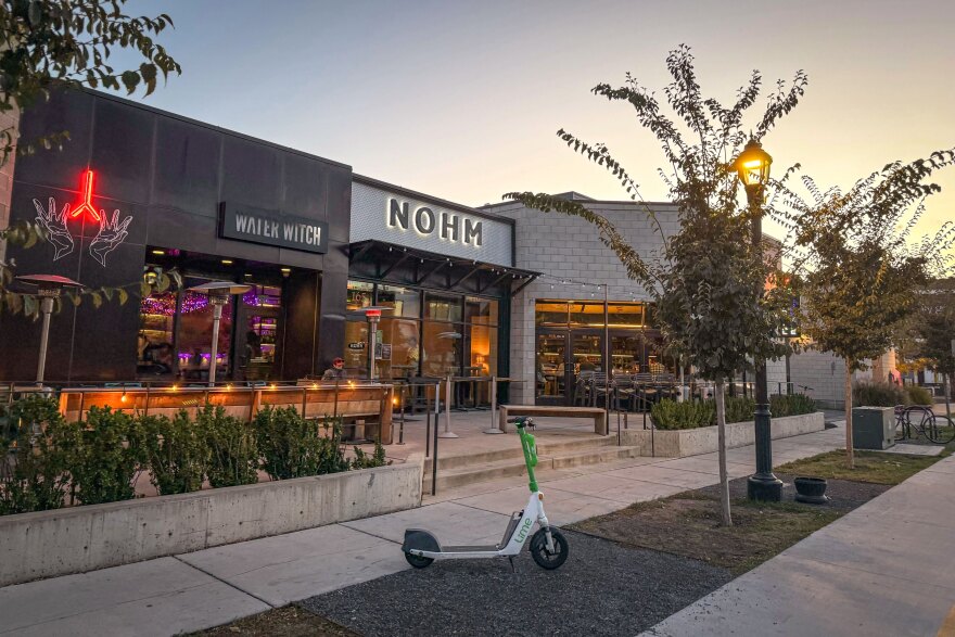 Central Ninth is centered on 200 W. and Harvey Milk Blvd. (900 S.), seen here on Oct. 30, 2024. In the past few years, it’s welcomed local bars and restaurants like Nohm, Water Witch, Central 9th Market and Laziz Kitchen.