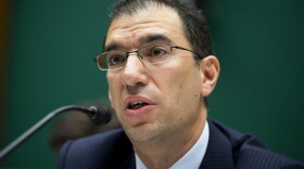 In this Oct. 24, 2013 file photo, Andy Slavitt, group executive vice president for Optum/QSSI testifies on Capitol Hill.  (Evan Vucci/AP)