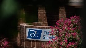 An Epic Charter School administrative office building is seen on 122nd Street in northwest Oklahoma City.