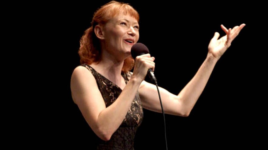 Ann Magnuson performs on <em>Mountain Stage</em>.