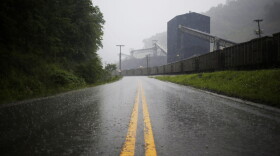 A road leads past a coal train sitting alongside the Blackhawk Mining, LLC Spurlock Prep Plant on June 3, 2014 in Printer, Ky. (Luke Sharrett/Getty Images)
