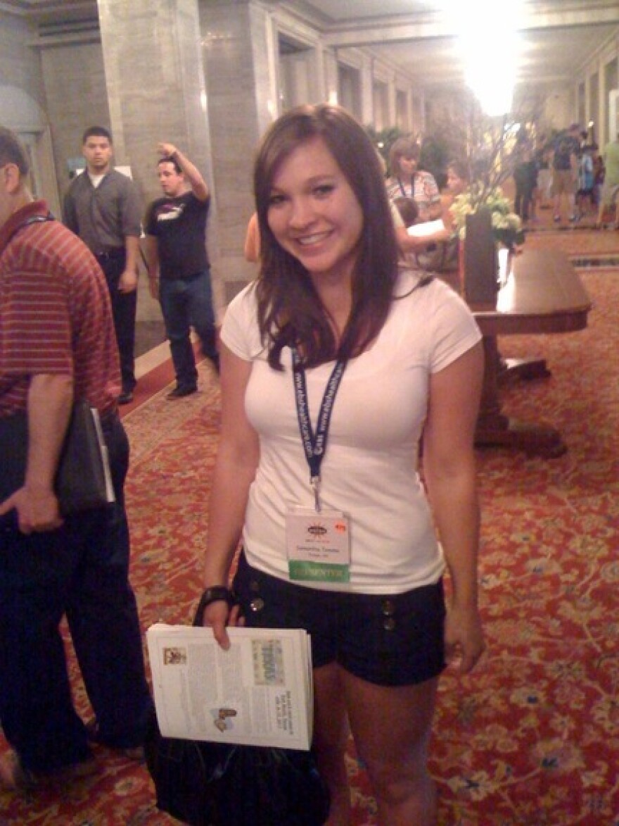 Sam Temme at the National Stuttering Association Conference in Cleveland 