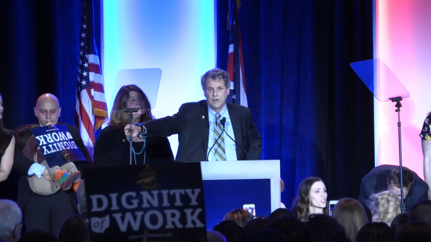 U.S. Sen. Sherrod Brown speaks after his victory last month