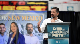 Former U.S. Transportation Secretary Pete Buttigieg visited New Mexico on Sept. 13, 2026, to help rally for New Mexico Democrats, gubernatorial candidate Deb Haaland, a former U.S. Interior secretary, and U.S. Rep. Gabe Vasquez.