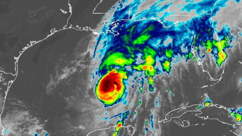 Satellite photo of Hurricane Isaias on Oct. 9, 2026.