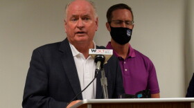Dan Brady speaking at news conference