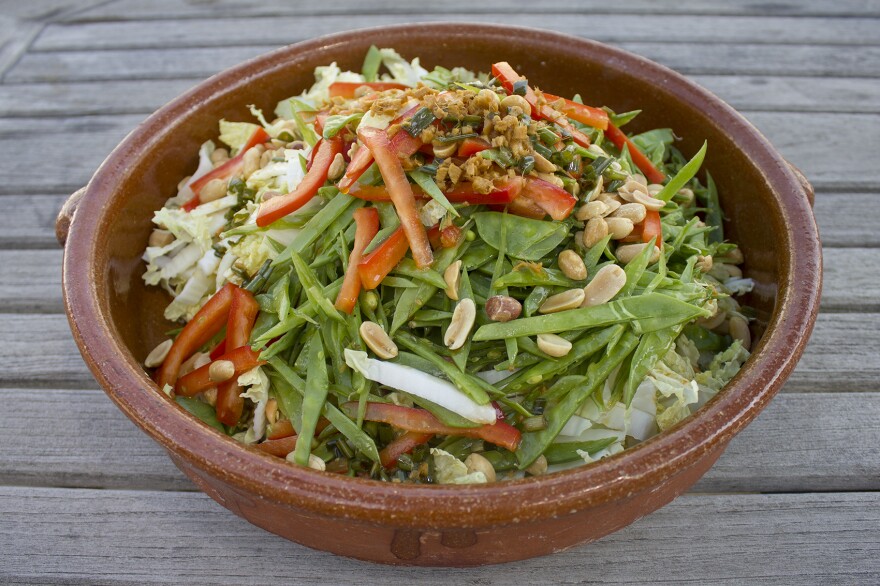 Kathy's Asian-style slaw. (Jackson Mitchell/Here & Now)