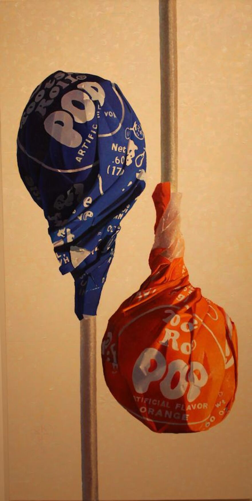 Post-Pop painter Richard Kirk's Naples Invitational painting 'Two Pop-Shpop.'