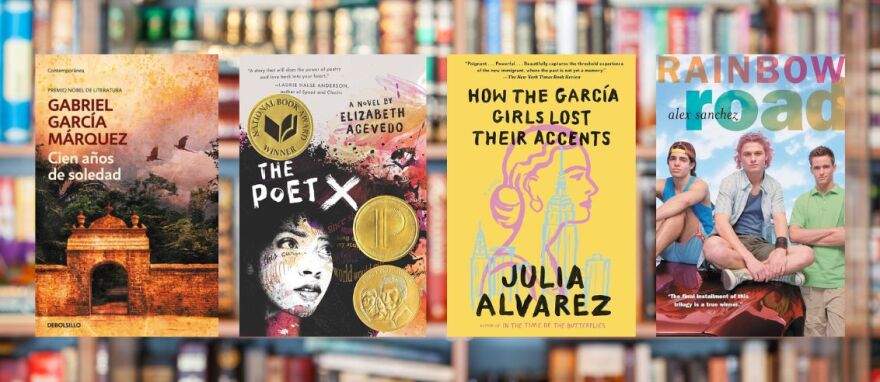 En la lista figuran autores como Gabriel García Márquez, Isabel Allende, Elizabeth Acevedo, Alex Sánchez, Meg Medina y Julia Álvarez. Entre los libros restringidos hay títulos que abordan temas como identidad latina, diversidad sexual y bullying.