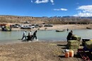 The Rio Grande flows through Boquillas del Carmen, Mexico, where people rely on getting supplies from Texas. According to the Customs and Border Protection website, this area is slated for “smart wall” construction.