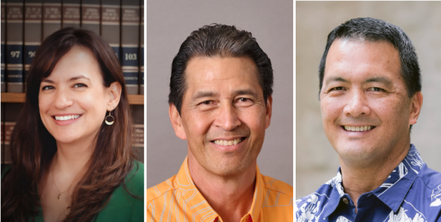 The OHA CEO finalists include interim CEO Summer Sylva, former director of the Department of Hawaiian Homelands Kaulana Park, and former Honolulu City Councilmember Todd Kala Apo.