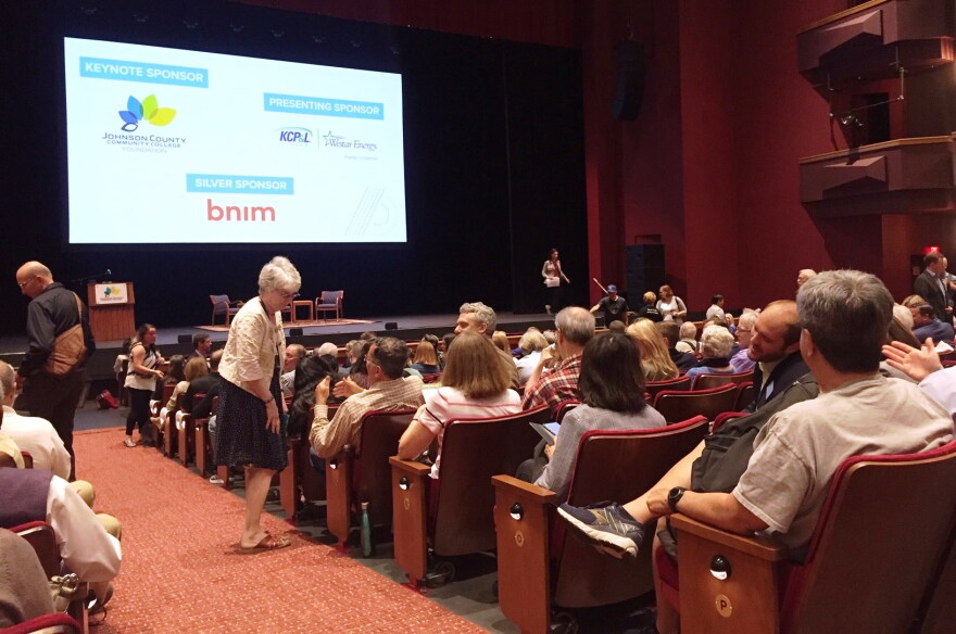 About 500 local officials and activists met at Johnson County Community College on Saturday, Sept. 14, to share ideas on how cities and counties can combat climate change. 