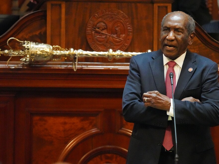 Rep. Bill Clyburn, D-Aiken, told his colleagues that their support following his wife's death on Jan. 30 has prompted him to seek reelection despite previously saying he would not be running again for the District 82 seat he has heldd since 1994 at the Statehouse on Feb. 17 , 2026.