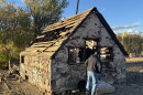 Jerry Olsen, Founder of Vipers Paranormal, standing in front of the Truckee River Murder House.