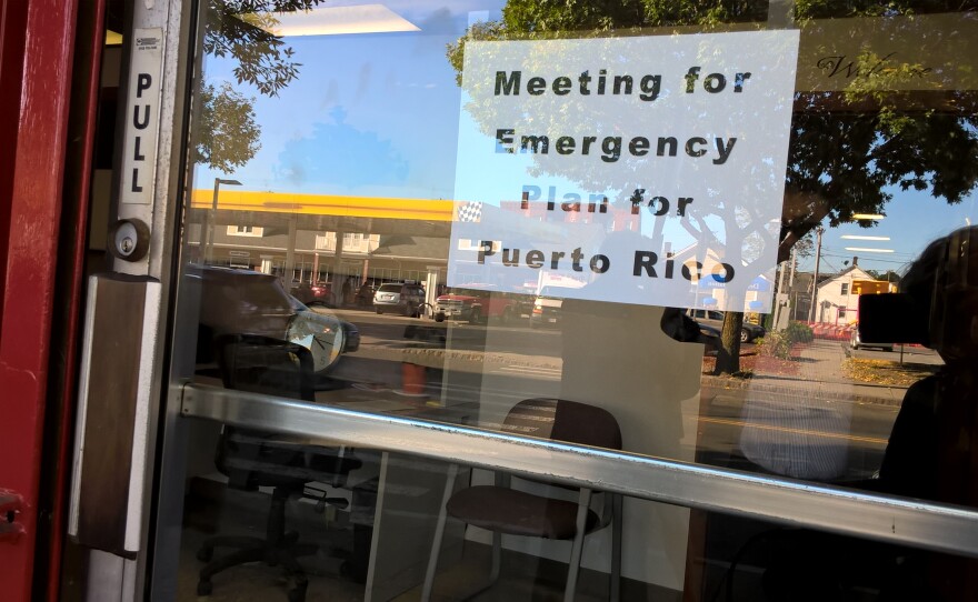 Government and nonprofit leaders in Holyoke, Mass., gathered to prepare for the expected arrival of people from Puerto Rico.