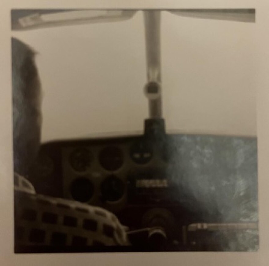 Wayne Clark Hampton flies with his father, Winfred C. Hampton, in one of his favorite childhood memories. Photo courtesy of Wayne Clark Hampton