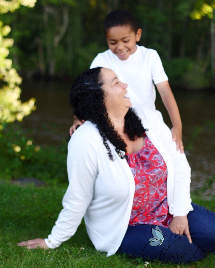 Alicia Fleming and her son, Alex.