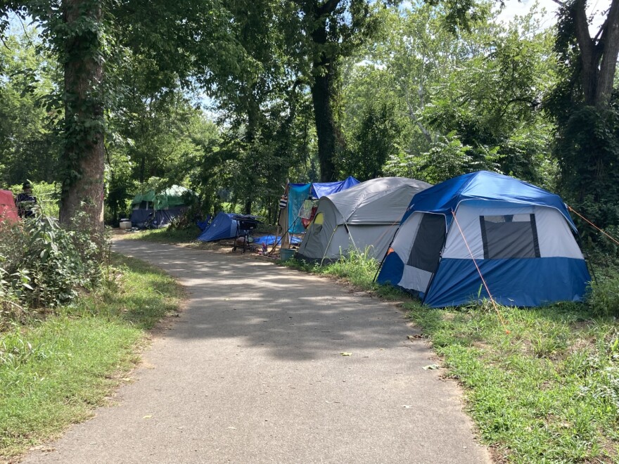 Charlottesville has vowed to clear an impromptu campground along the Rivanna Trail — a popular destination for pedestrians and cyclists