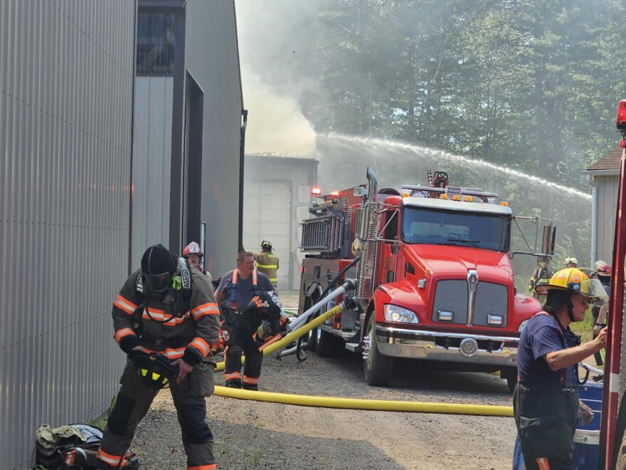 Fire at a large storage unit in Minocqua